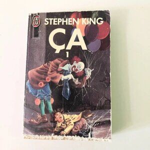 Vintage 90s Stephen King It Ca Volume 1 French Paperback  Book